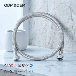 PPW 122cm/152cm/183cm DN10 1.0Mpa Stainless Steel SUS304 Braided Flexible Plumbing Hose for Kitchen Bathroom Toilet