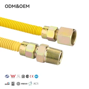 PPW Modern Durable Corrugated Stainless Steel Flexible Gas Hose 5+ Year Warranty Plumbing Hose Easy Installation for Gas