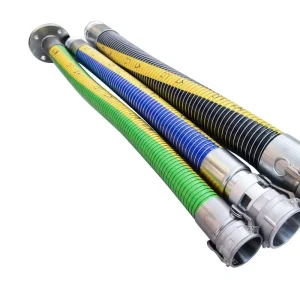 PTFE Chemical Composite Hose for Aggressive Liquid Loading Unloading with SS Quick Coupling