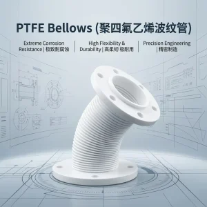 PTFE Corrugated Hose High Temperature Resistant Flexible Customized Shape Pipe