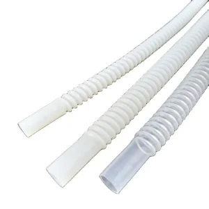 PTFE Corrugated Hosing White Corrugated Tube PTFE Corrugated Tubing