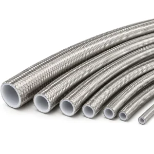 PTFE Hose 100% Raw PTFE Tube ID 3.5mm 4.8mm 6.4mm 8mm 10mm 12.7mm 16mm 19mm 25.4mm for Ing Heater and Hydraulic Industrial