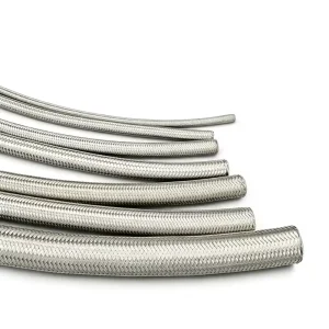 PTFE Hose AN3 AN4 AN6 AN8 AN10 Brake Hose Teflon Hose Stainless Steel Braided Line High Performance Fuel Oil Tubing Pipe