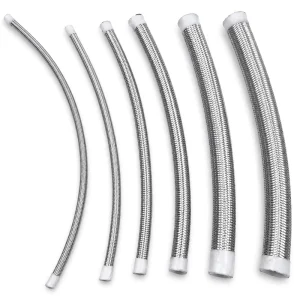 PTFE Hoses Custom Chemical Resistant 304 Stainless Steel Wire Braided Teflon Tube for Oil and Gas Industrial