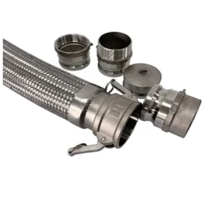PTFE Lined Braided Hose Connects Pump Valve Joint Pipe Fitting Low Pressure Flexible Temperature Chemical Reactions