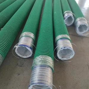 PTFE Lined Chemical Composite Hose SS316 Wire Flexible 5 Layer Pipe for Acid Alkali Solvent Transfer