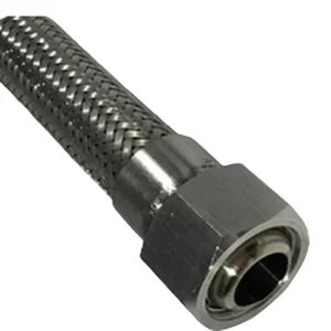PTFE Lined Eco Friendly Braided Hose Connects Pump Valve Joint Pipe Withstand Pressure Temperature Chemical Reaction