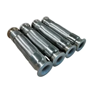PTFE Lined Stainless Steel Braided Flexible Hose Corrosion Resistant Acid Alkali Proof for Chemical Fluid Transfer