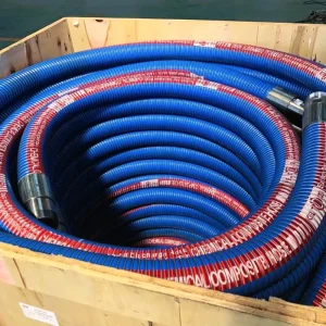 PTFE Oil Tanker Hose Flexible High Temperature Fuel Delivery Chemical Composite Hose with Cutting Service