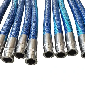 PTFE Rubber Flexible Composite Hose High Temperature Resistance 105-110C Customizable Outer Diameter