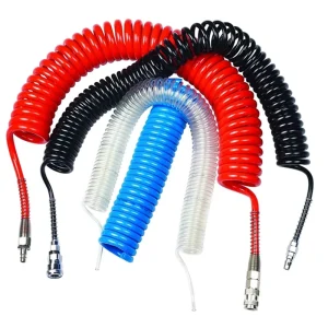 PU Expandable Spiral Air Hose High Elastic Polyurethane Pressure Hose for Water and Gas Outer Diameter 12mm 12*815m