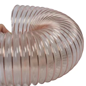 PU Flexible Duct Hose Spiral Polyurethane Hose PU Steel Wire Hose