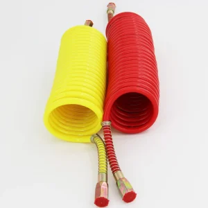 PU PA Flexible Spiral Railway Air Brake Coil Hose PU PA PE Hose Pipe