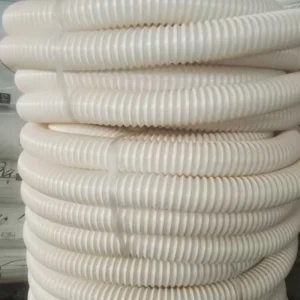 PU Polyurethane Air Duct Copper Plated Steel Wire Transparent Vacuum Flexible Corrugated Hose Ventilation Duct Customizable