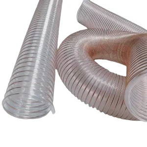 PU Polyurethane Hose Cutting Extrusion Machine Carving Dust Suction Telescopic Transparent Steel Wire Hose