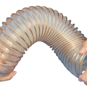 PU TPU Copper Wire Spiraled Reinforcement Wood Works Mechanical Agriculture Machine Seed Transfer Flexible Pipe Tube