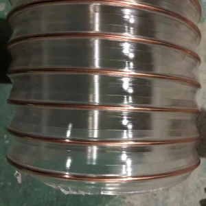 PU Wire Duct Hose Flexible Polyurethane Ducting Durable Industrial PU Flexible Duct