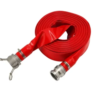PVC Agricultural Irrigation Hose Layflat Water Pipe Flexible Farm Discharge Tube High Pressure Durable Factory