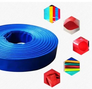 PVC Blue Lay Flat Discharge Water Hose Pipe 1 2 3 4 5 6 8 10 12 14 16 Inch for Pool Pump Farm Agriculture Irrigation