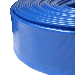 PVC Blue Lay Flat Water Hose 1-4 Inch Flexible for Pool Pump Farm Agriculture Irrigation 50/100m ISO