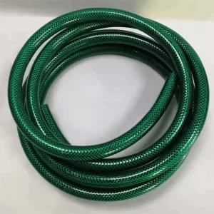 PVC Braided Durable Garden Irrigation Hose Reel 4 10 Bar High Pressure Flexible Customizable Color Size
