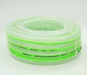 PVC Clear Plastic Vinyl Garden Hose Reel High Pressure UV Resistant Fiber Braided Reinforced for Water Transfer
