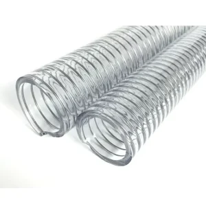 PVC Clear Spiral Steel Wire Reinforced Hose Food Grade Transparent Water Tube Pump Duty Water Discharge Pipe