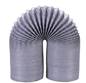 PVC Coated Fabric Duct Fume Extraction Hose Steel Wire Reinforcement Flexible Anti Corrosion Energy Saving Air Cleaning