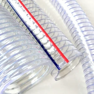 PVC Coated Steel Wire Reinforced High Pressure Durable Clear Flexible Soft Duct Hose Customized Size Industrial Air Ventilation