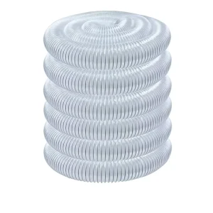 PVC Dust & Fume Collection Hose Flexible Clear PVC Tubing Puncture Resistant Plastic Tube for Effective Gas Collection