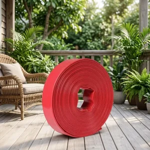 PVC Extruded Lay Flat Water Pump Hose 6 Inch Custom Color For Irrigation