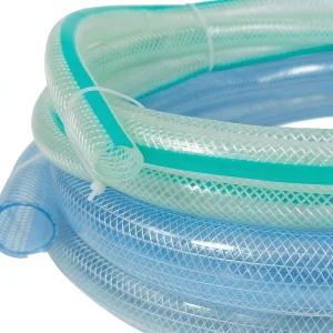 PVC Fiber Braided Reinforced High Pressure Flexible Eco Friendly Garden Hose for Air and Water Use Anti Corrosion Durable