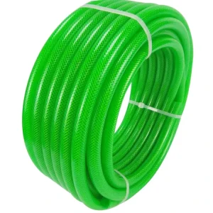 PVC Fiber Reinforced Braided Hose Flexible High Pressure Anti Uv 50m ISO Standard for Gardening Agriculture Irrigation