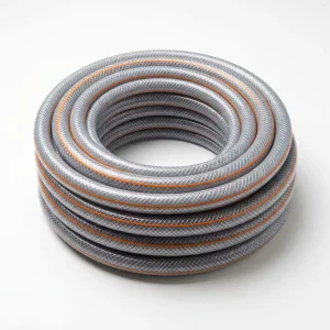 PVC Fiber Reinforced Hose 150ft 5 8″ Grey Braided Garden Hose with Custom Orange Line for Global Distribution