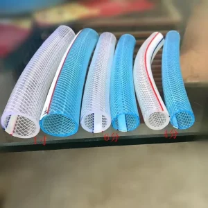 PVC Fiber Reinforced Hose Clear Plastic Vinyl Tubing PVC Fiber Braided Reinforced Tube Pipe Hose for Water Transfer 4 6 8 10 bar