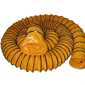 PVC Fire Retardant Insulated Exhaust Spiral Pipe Flexible Air Duct Hose 6 Inch Diameter