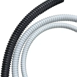 PVC Flame Retardant Electrical Installation Wire Protection Flexible Corrugated Hoses Conduits -40-115 45mm Thread