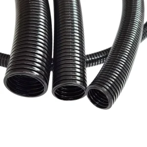 PVC Flame Retardant Waterproof Electrical Installation Wire Protection Flexible Corrugated Hoses Surface Gloss CE Certified