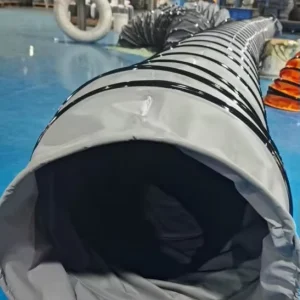PVC Flexible Air Duct Hose Anti static for Underground Mine and Tunnel Ventilation High Strength Abrasion Resistant PVC Ducting