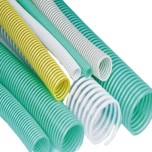PVC Flexible Corrugated Hose Pipe 23468 Inch Spiral Corrugated Water Pump Smooth Surface for Drainage Air