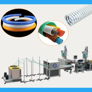 PVC Flexible Spiral Hose Making PVC Reinforced Vacuum Suction Hose Production Line Semi Automatic Plastic Extruders