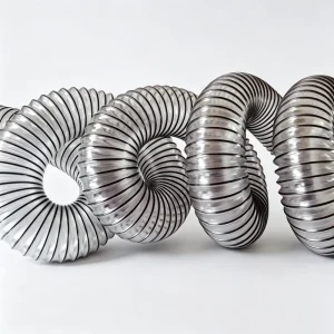 PVC Flexible Steel Wire Telescopic Hose Woodworking CNC Dust Collection Plastic Ventilation Corrugated Pipe