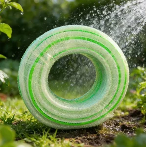 PVC Garden Hose 4 Layer Kink Free Durable High Quality UV Resistant High Pressure Custom Length for Irrigation