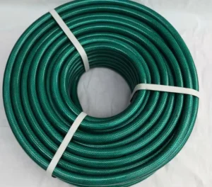 PVC Garden Hoses Bright Colorful Lightweight Soft Elastic Weather Resistant Fiber Reinforced 1/2-1 Inches