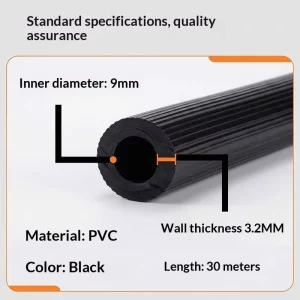 PVC Gas Hose 8-9mm Soft Durable Corrosion Resistant Weather-Aging Resistance Air Intake Hose for Gas Stove Cutting