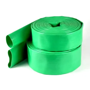 PVC Green Flat Drainage Hose 1/2 Inch for Pond Water Pump Field Garden Irrigation PVC Hose
