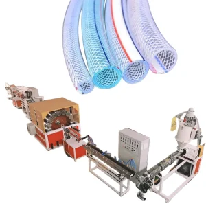 PVC HDPE Fiber Braided Reinforced Hose Extrusion Production Line for Wire Pelletizing Applications 20mm Clear PVC
