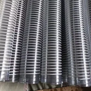 PVC Industrial Vacuum Cleaner Hose 100mm Corrugated Woodworking Pipe Telescopic Air Duct for Edge Sealing Engraving Machine