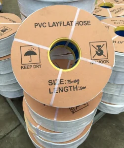 PVC LAYFLAT DISCHARGE HOSE PIPE for Water Drain Pump Agriculture Irrigation Pool Backwash 1 2 3 4 5 6 8 Rubber Hoses