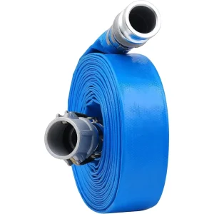 PVC Lay Flat Discharge Hose Cam Lock Fitting Heavy Duty Reinforced Pump Backwash Hose